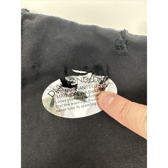 VTG DOLLY PARTON T-SHIRT MADE IN USA DIAMOND DUST VINTAGE MEDIUM Damage Read - Picture 12 of 16